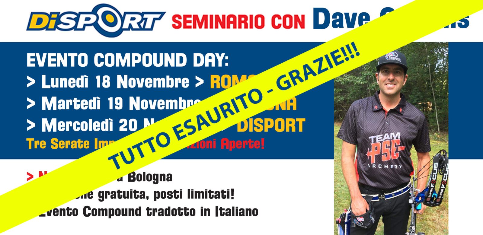 Seminario Compound Day con Dave Cousins 2019